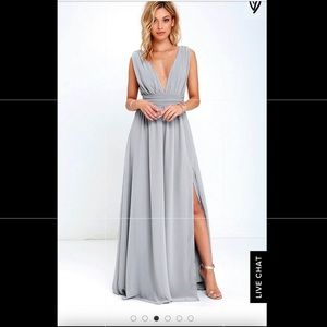 Lulus light grey dress. Size small.